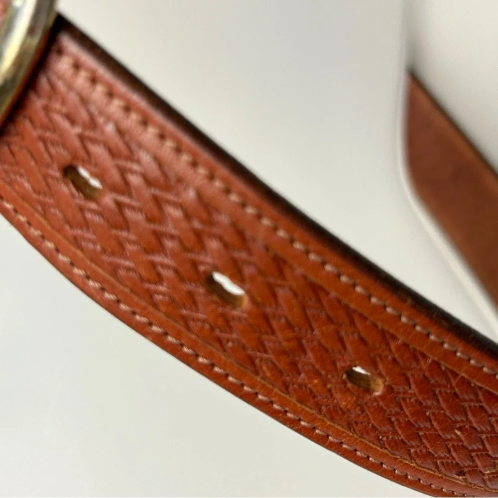 Buffalo Brown Leather Belt 46‎